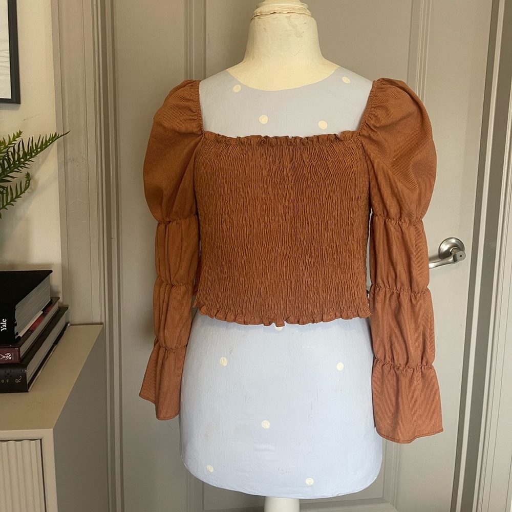 SHEIN Flounce Sleeve blouse, Size L.